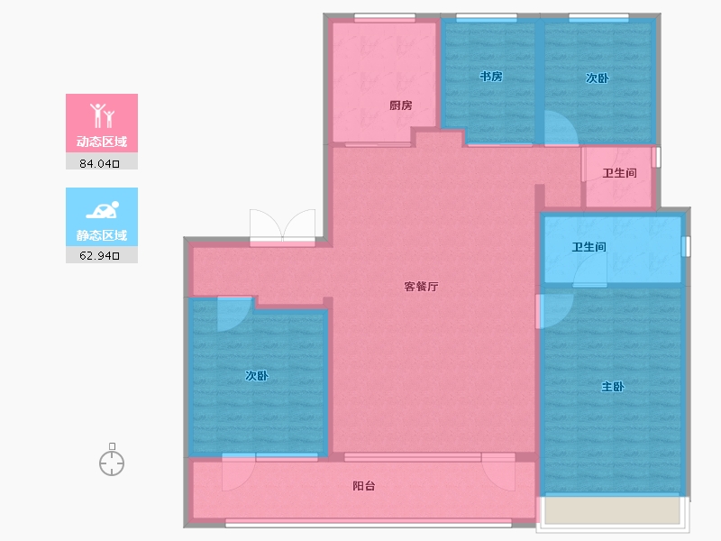 山东省-青岛市-森林公园-133.01-户型库-动静分区