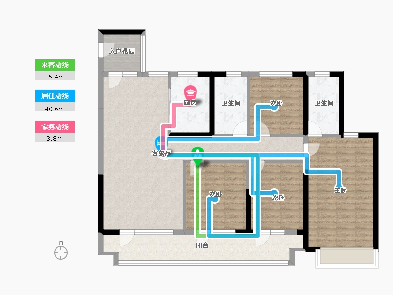 山东省-青岛市-瑞源·和苑-118.00-户型库-动静线