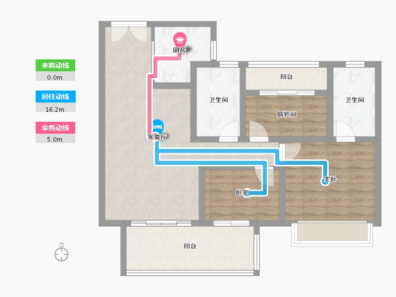 湖南省-长沙市-兴进珺府-84.14-户型库-动静线