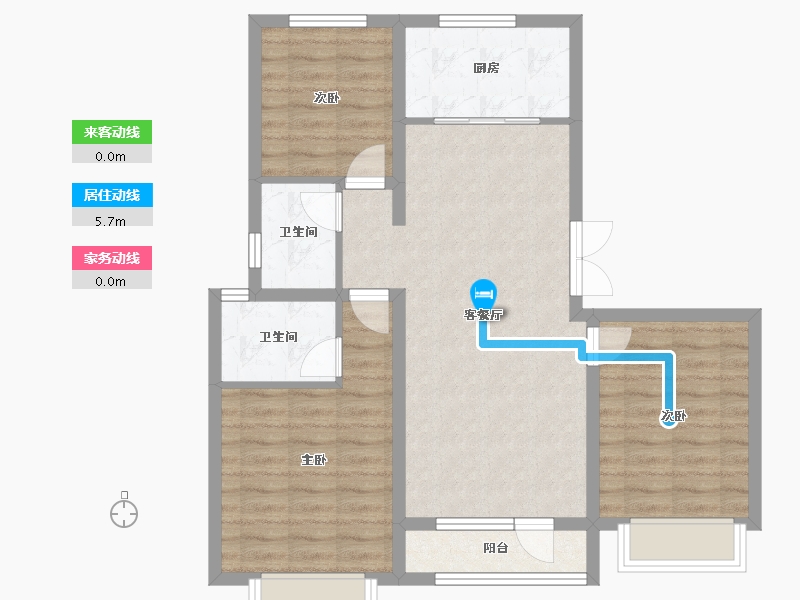 河北省-邢台市-邢台东城天骄-82.28-户型库-动静线