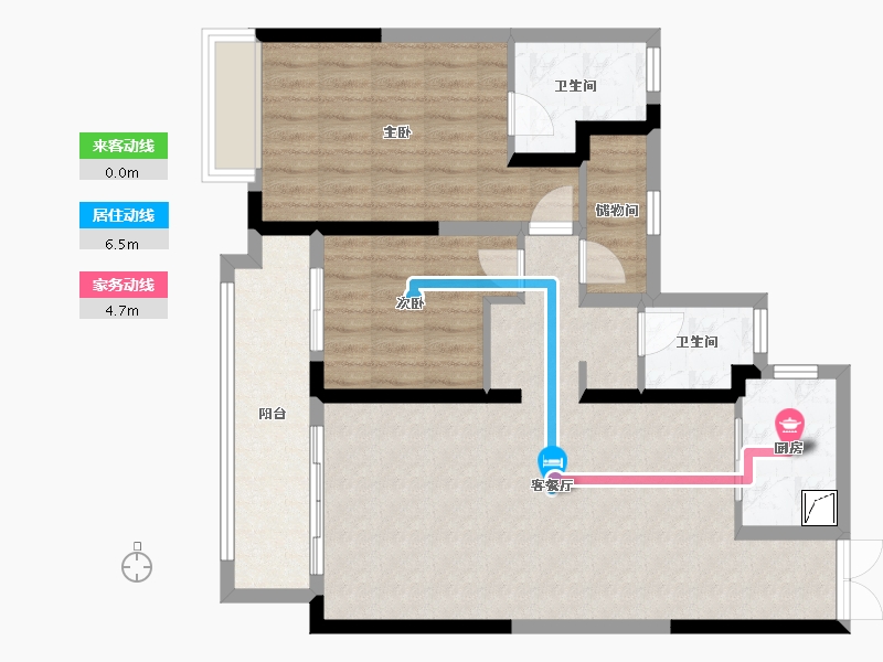 湖南省-衡阳市-常宁樾府-89.00-户型库-动静线