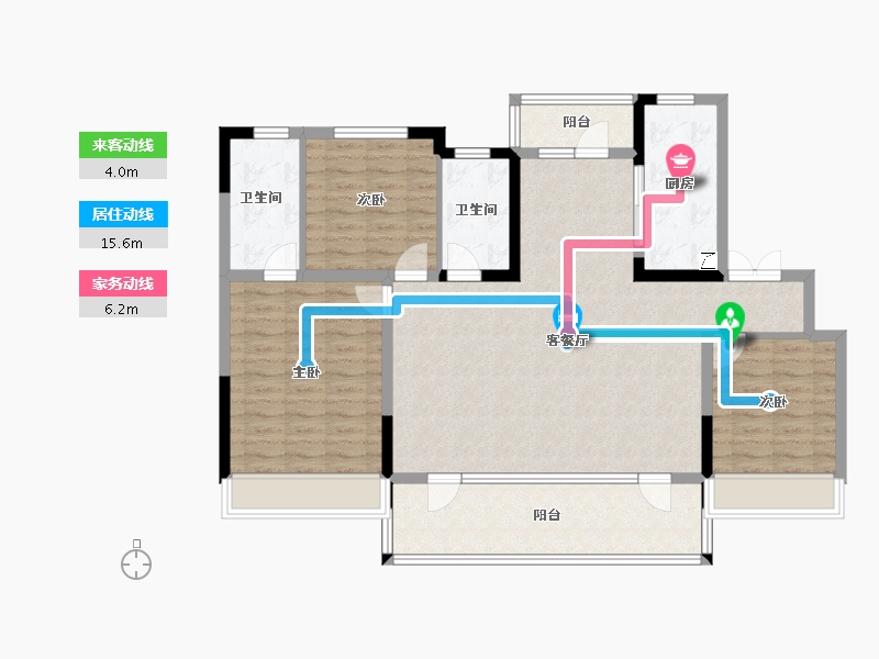 山东省-青岛市-国信溪地美岸-115.24-户型库-动静线