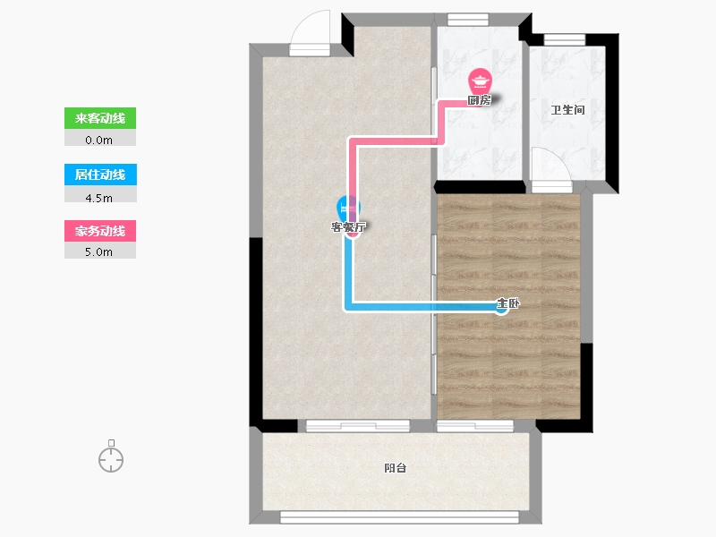 江苏省-常州市-路劲金东方玖园-56.43-户型库-动静线