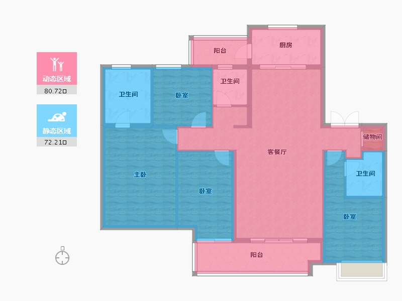 湖南省-长沙市-三一云湖-139.17-户型库-动静分区