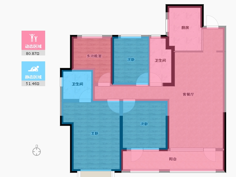 山东省-青岛市-青啤静澜山-117.61-户型库-动静分区