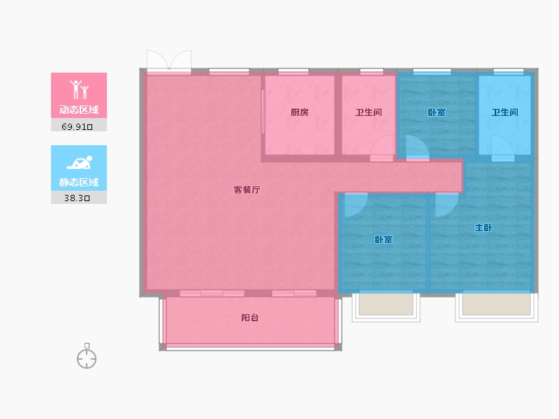 湖南省-长沙市-三一云湖-98.19-户型库-动静分区