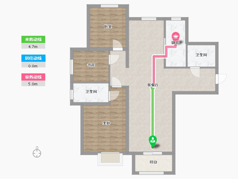 河北省-保定市-中贤佳苑-94.00-户型库-动静线