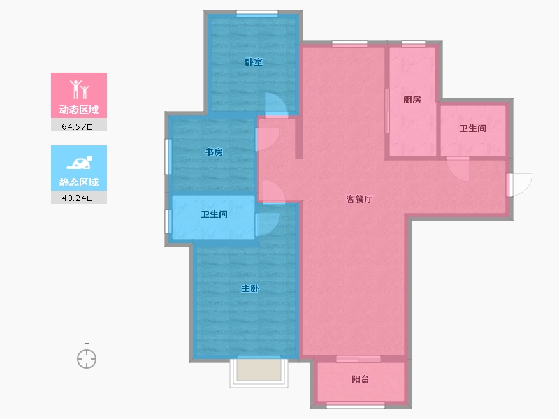 河北省-保定市-中贤佳苑-94.00-户型库-动静分区