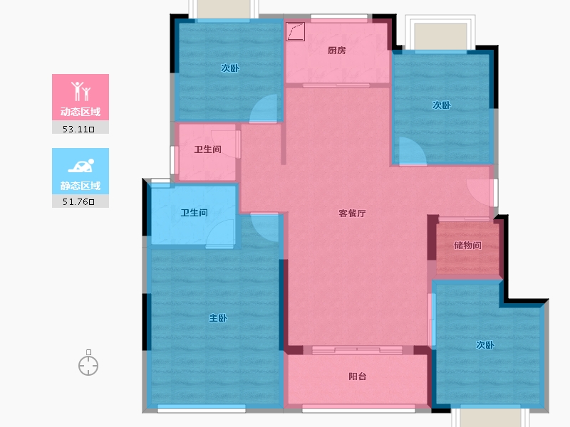 福建省-莆田市-建发文著-94.40-户型库-动静分区