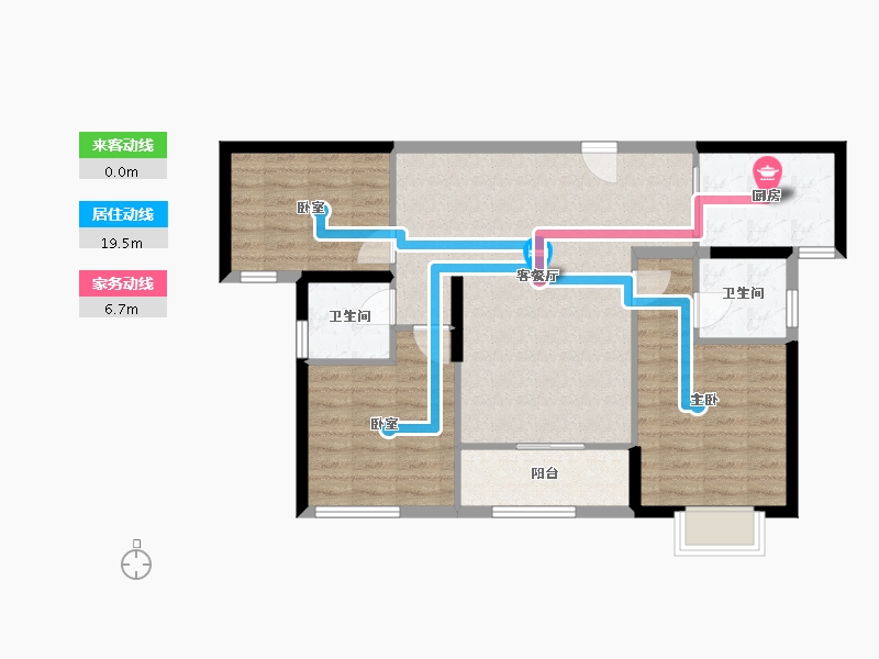 福建省-厦门市-联发保利臻樾-84.18-户型库-动静线