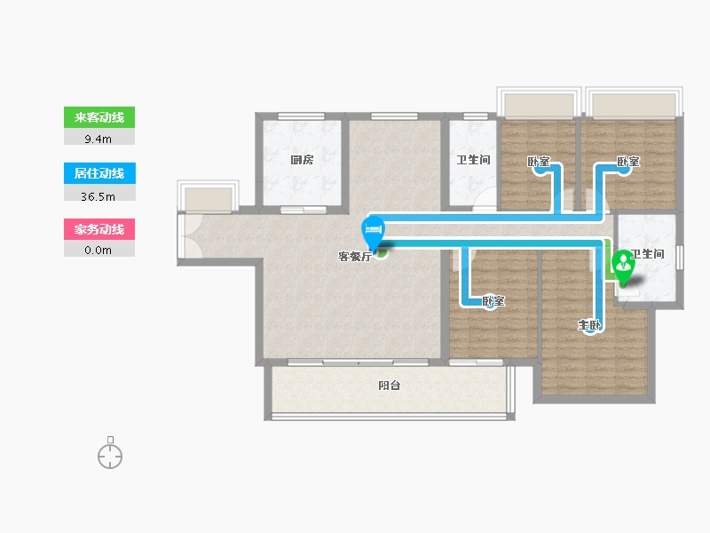 广东省-东莞市-华润置地中心·润府-117.28-户型库-动静线