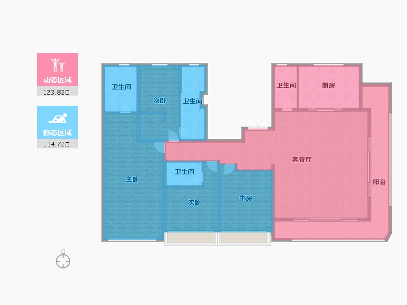 浙江省-绍兴市-元垄望品-217.79-户型库-动静分区