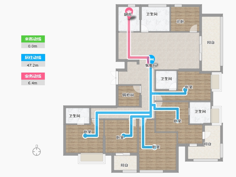 福建省-福州市-大东海天樾-164.00-户型库-动静线