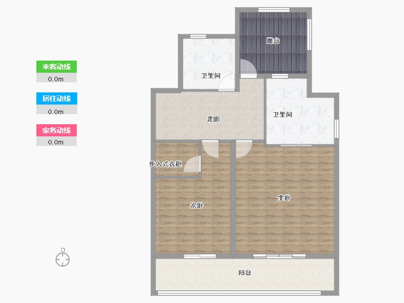 浙江省-绍兴市-万达建设春和璟明-124.00-户型库-动静线