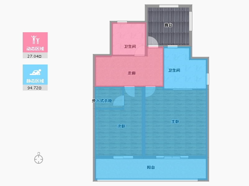 浙江省-绍兴市-万达建设春和璟明-124.00-户型库-动静分区