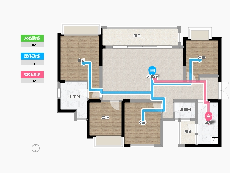 四川省-成都市-陆肖TOD·麓鸣九天-112.00-户型库-动静线