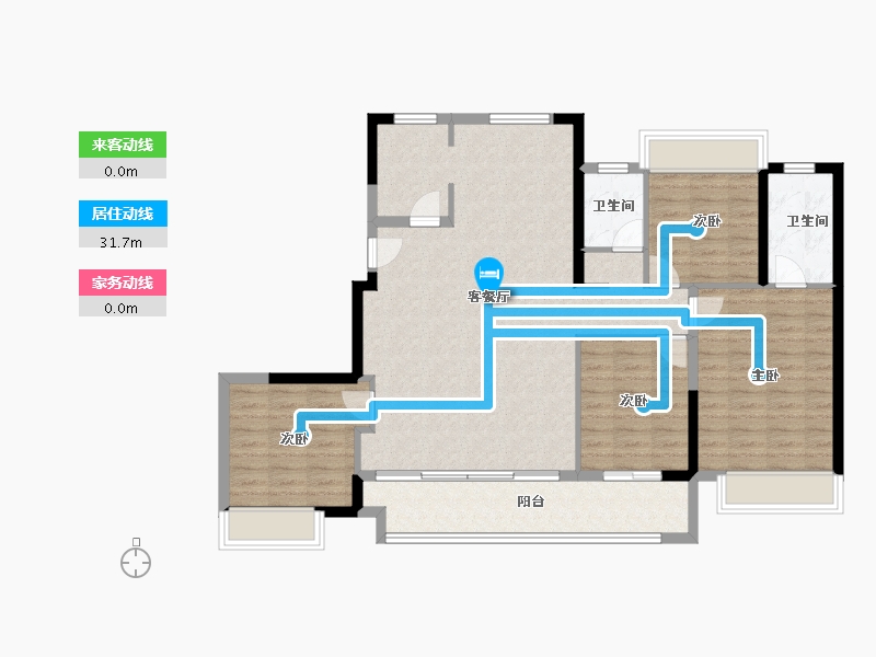 福建省-泉州市-保利莲花锦上-114.40-户型库-动静线