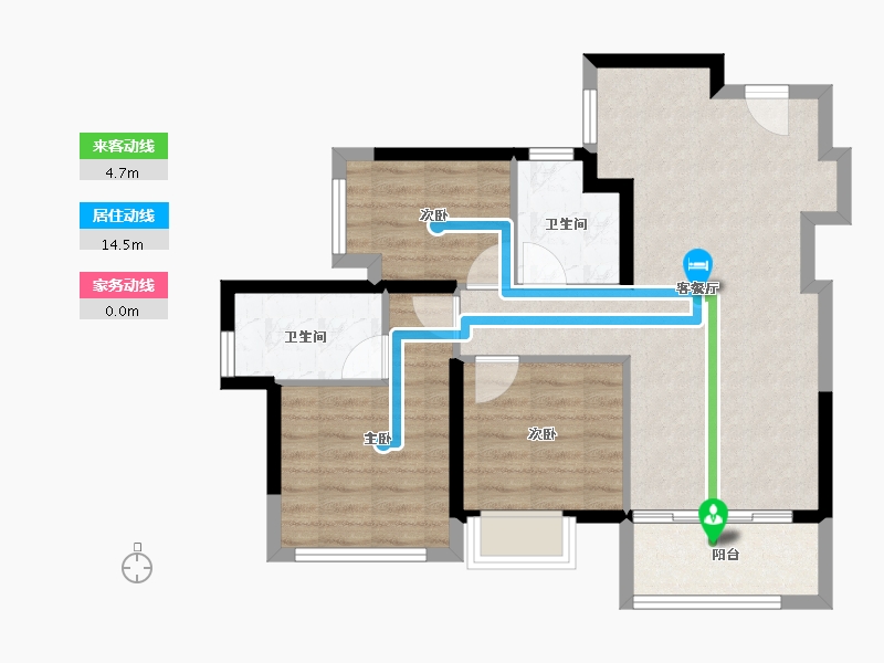 福建省-泉州市-保利莲花锦上-71.19-户型库-动静线