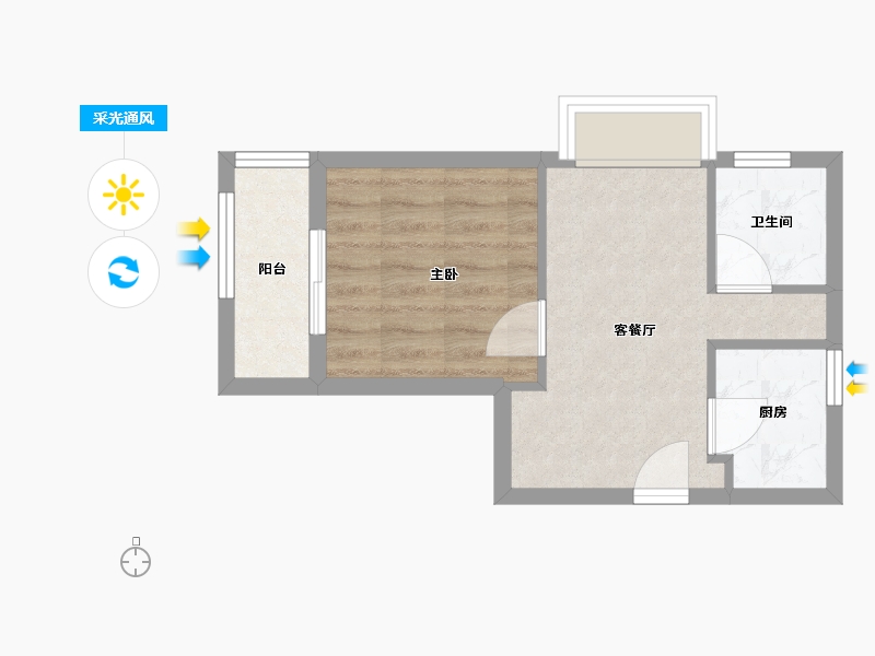 福建省-福州市-凯佳江南江南里-36.00-户型库-采光通风