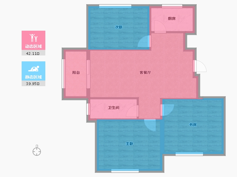 山东省-烟台市-福禄山庄-73.96-户型库-动静分区