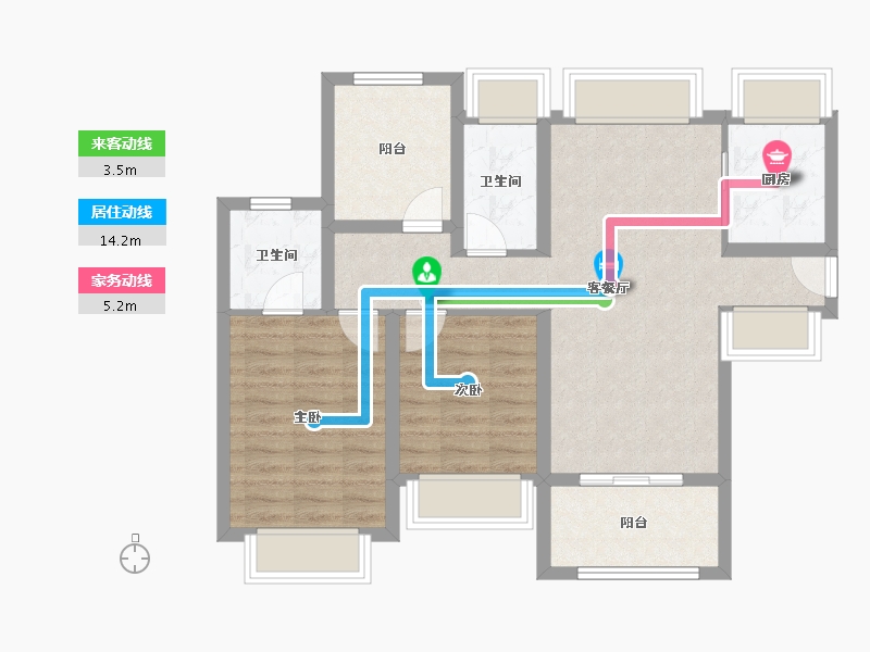 广东省-珠海市-方直西岸-76.01-户型库-动静线