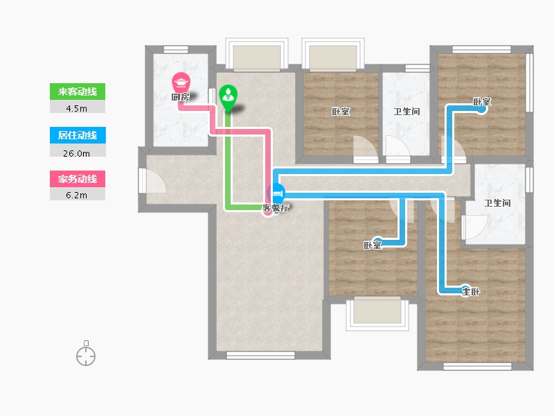 福建省-厦门市-翔安后村TOD·璞安-88.00-户型库-动静线