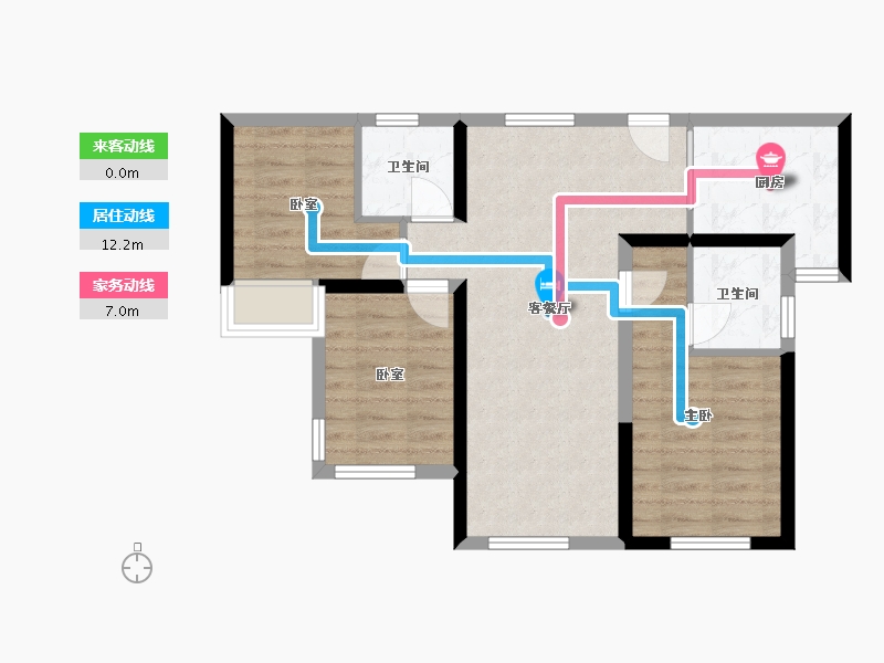 福建省-厦门市-翔安后村TOD·璞安-68.00-户型库-动静线