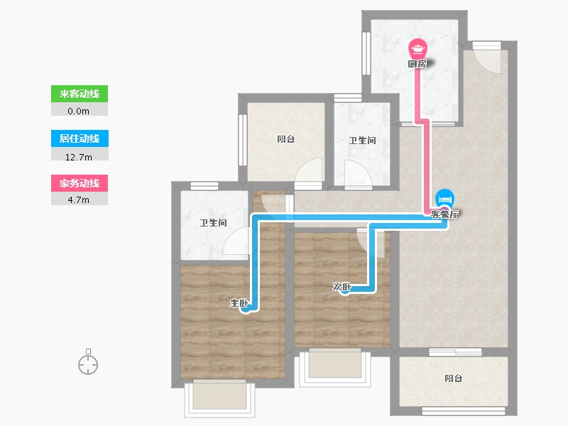 广东省-珠海市-方直西岸-68.01-户型库-动静线