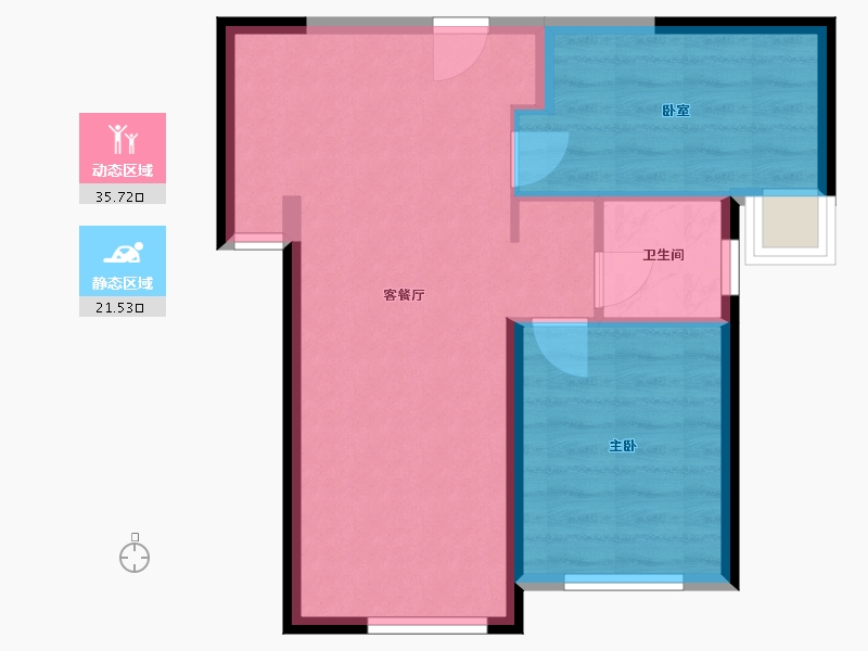 福建省-厦门市-翔安后村TOD·璞安-51.30-户型库-动静分区