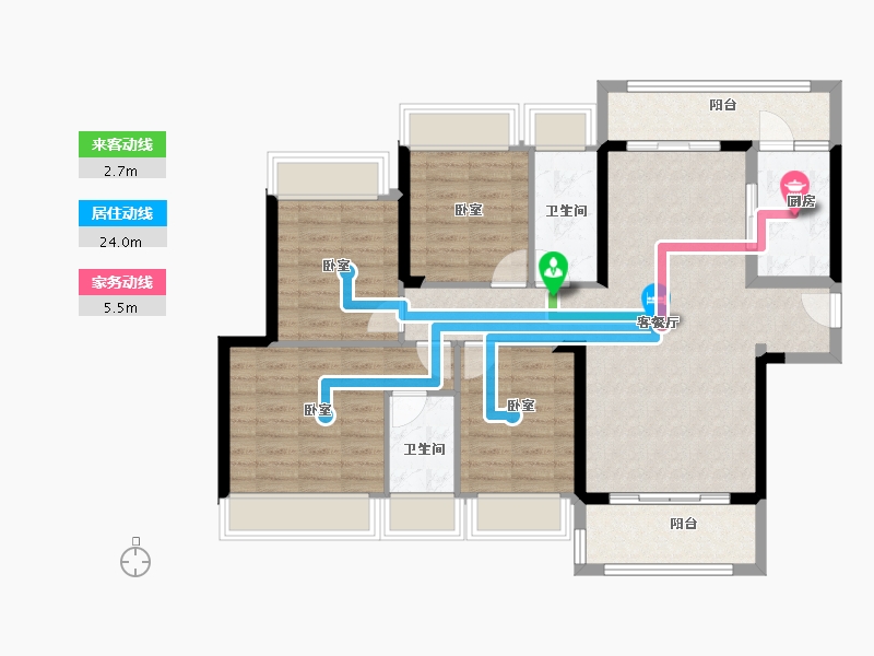 广东省-肇庆市-方凯天悦城-100.01-户型库-动静线