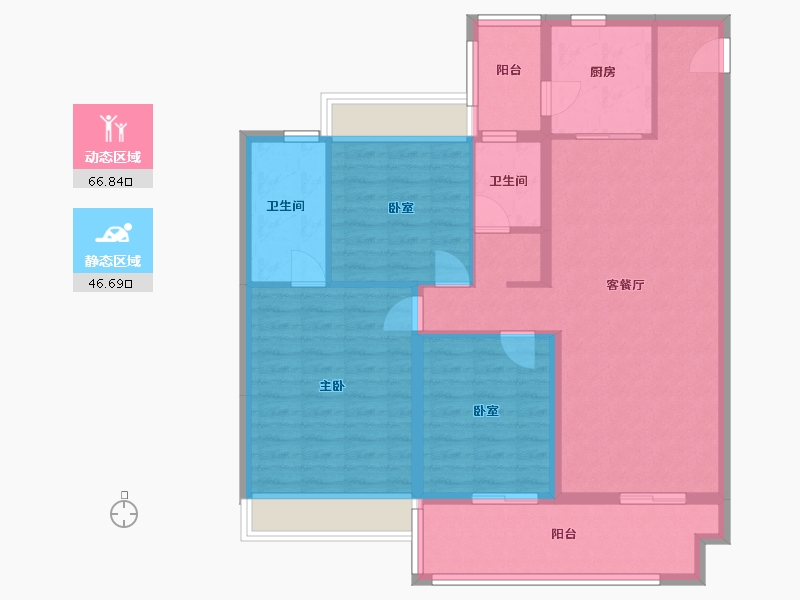 河南省-南阳市-金水湾-102.06-户型库-动静分区