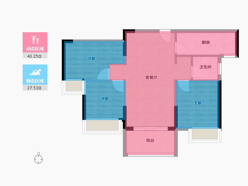 广东省-惠州市-泰丰牧马湖.-63.19-户型库-动静分区