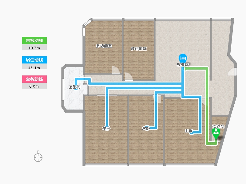 浙江省-金华市-梅湖公馆-194.51-户型库-动静线