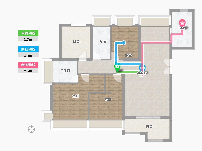 广东省-珠海市-航城·山海荟-111.20-户型库-动静线