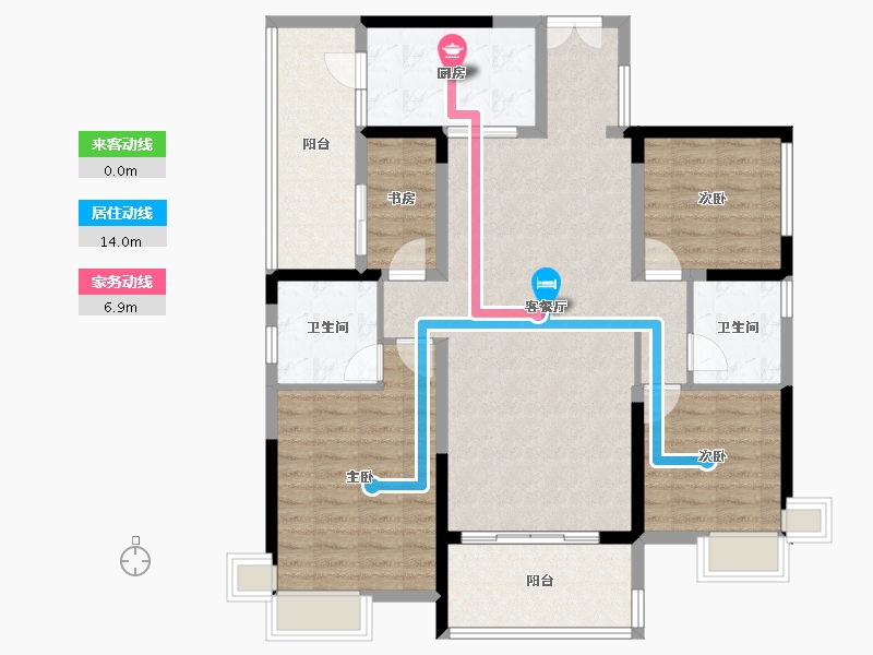 广东省-河源市-江城华府-113.76-户型库-动静线