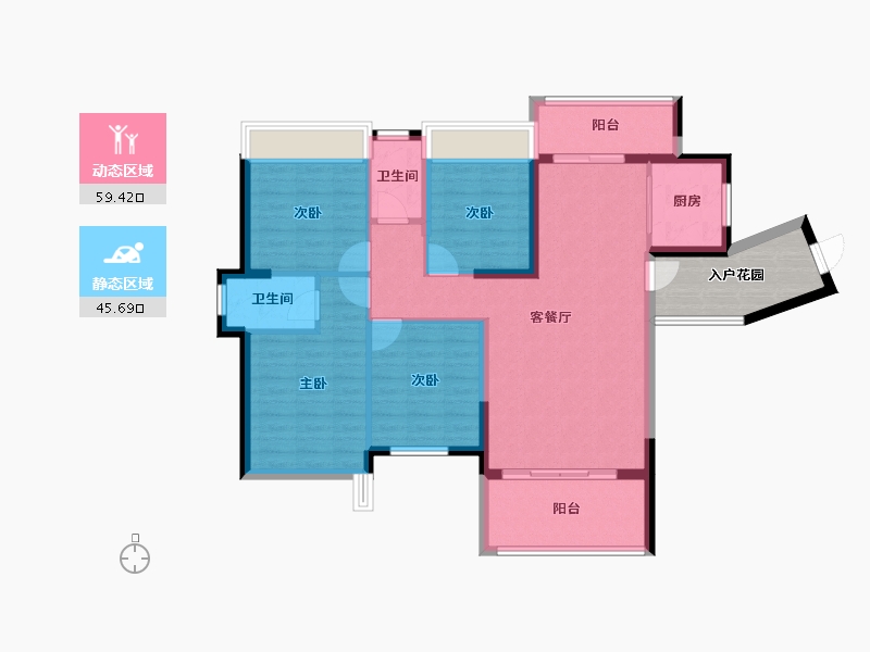 广东省-河源市-友诚丽苑-101.22-户型库-动静分区