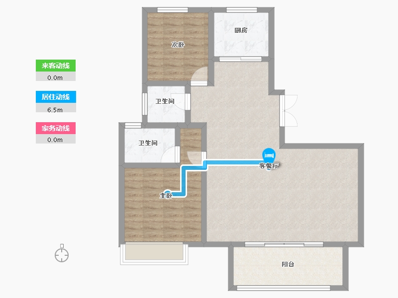 安徽省-芜湖市-拓基鼎元府-94.13-户型库-动静线