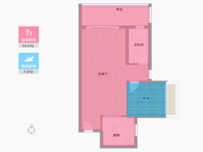 广东省-湛江市-铭鹏福璟-52.00-户型库-动静分区