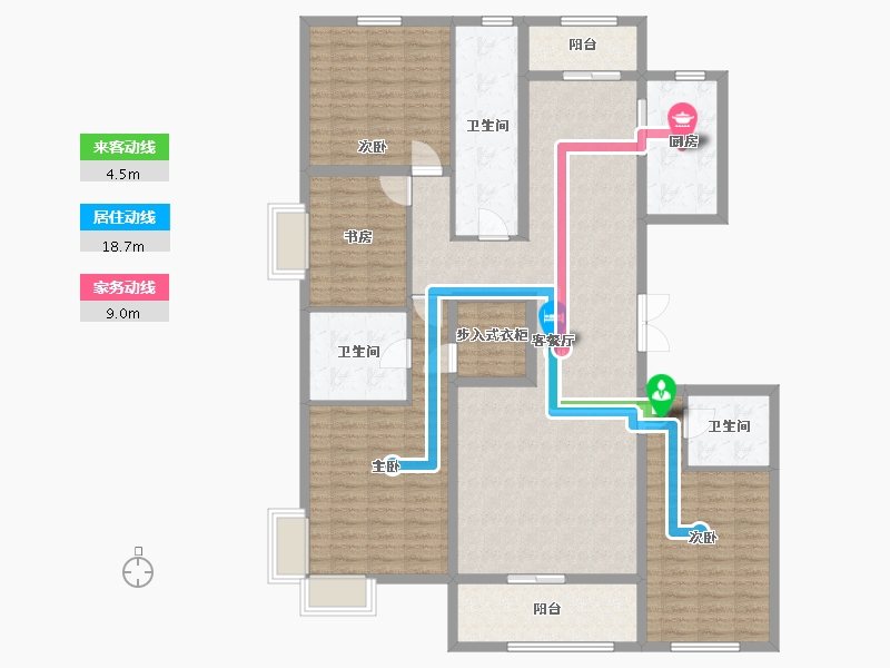 甘肃省-白银市-福门凤凰城-149.00-户型库-动静线