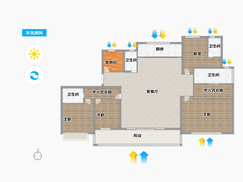 江苏省-盐城市-仁恒滨河源-228.00-户型库-采光通风