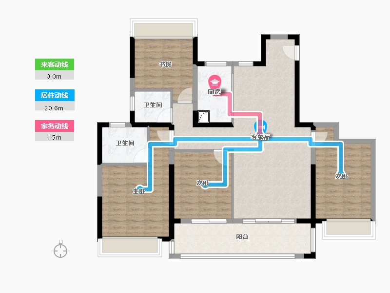 江苏省-苏州市-星河盛世-114.41-户型库-动静线