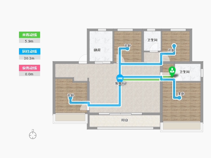 浙江省-绍兴市-锦上-112.00-户型库-动静线