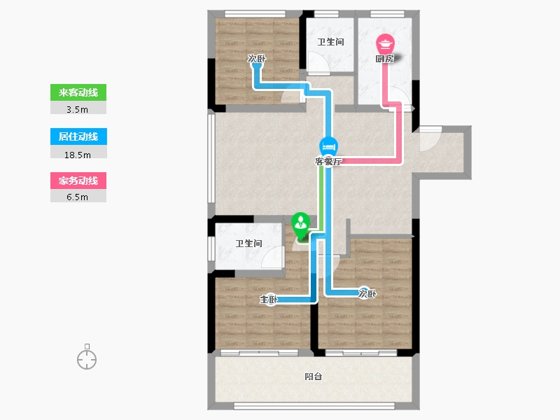 安徽省-淮北市-国金·紫郡府-91.06-户型库-动静线