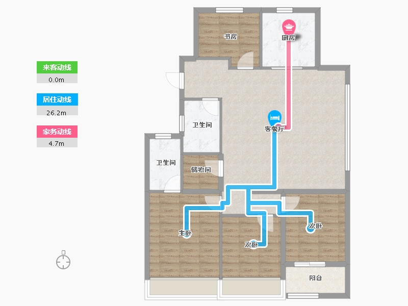 浙江省-绍兴市-上保利金地·都会云上府-102.40-户型库-动静线