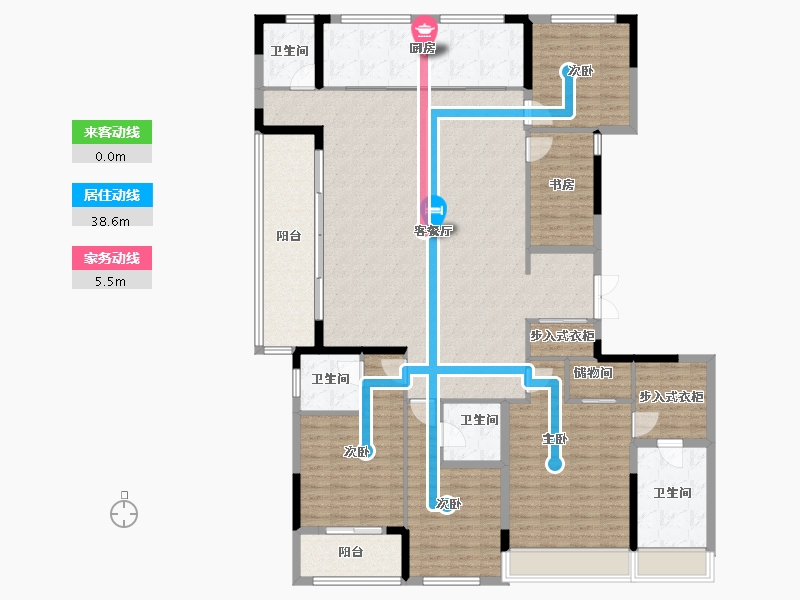 浙江省-湖州市-天能天泽府-189.16-户型库-动静线