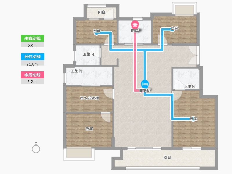 福建省-福州市-大东海天樾-120.80-户型库-动静线