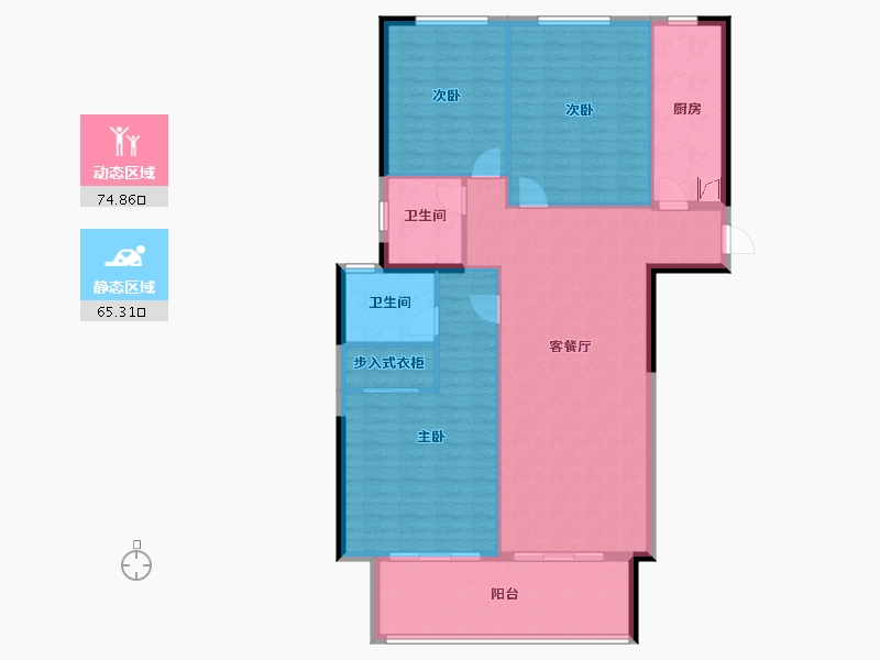 福建省-南平市-中侨名城-128.80-户型库-动静分区