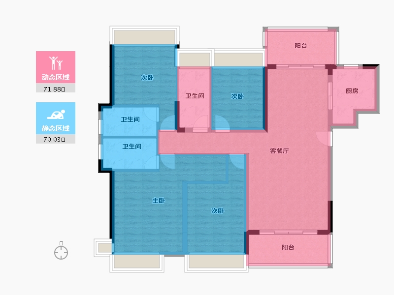 广东省-河源市-江城华府-127.83-户型库-动静分区