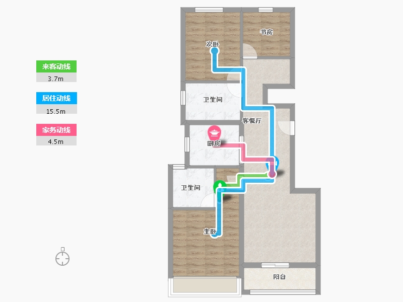 浙江省-衢州市-绿城城投·礼贤未来社区-80.00-户型库-动静线