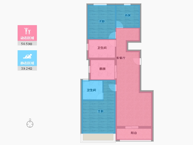 浙江省-衢州市-绿城城投·礼贤未来社区-80.00-户型库-动静分区